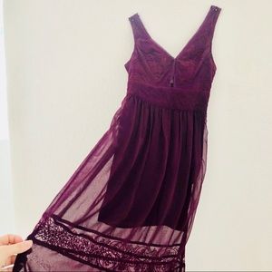 plum summer dress